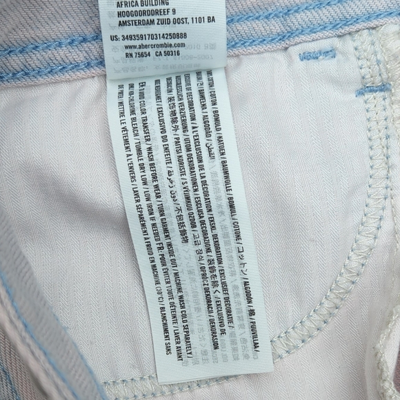 Hollister Low Rise Distressed Ripped  Boyfriend Shorts Pastel Pink Purple - Picture 8 of 10